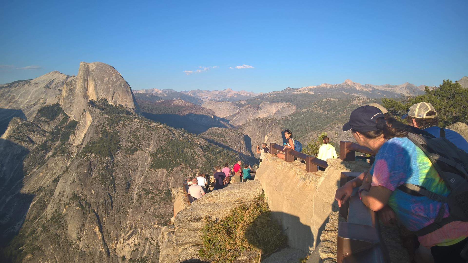 Am Glacier Point gibt es so viele Touristen