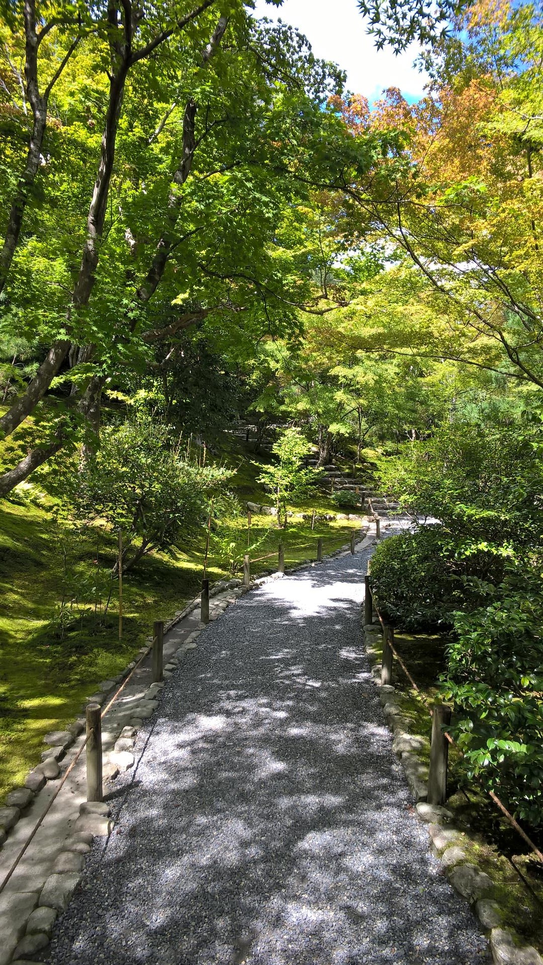 Der Weg durch den Hogonin zugehörigen Park