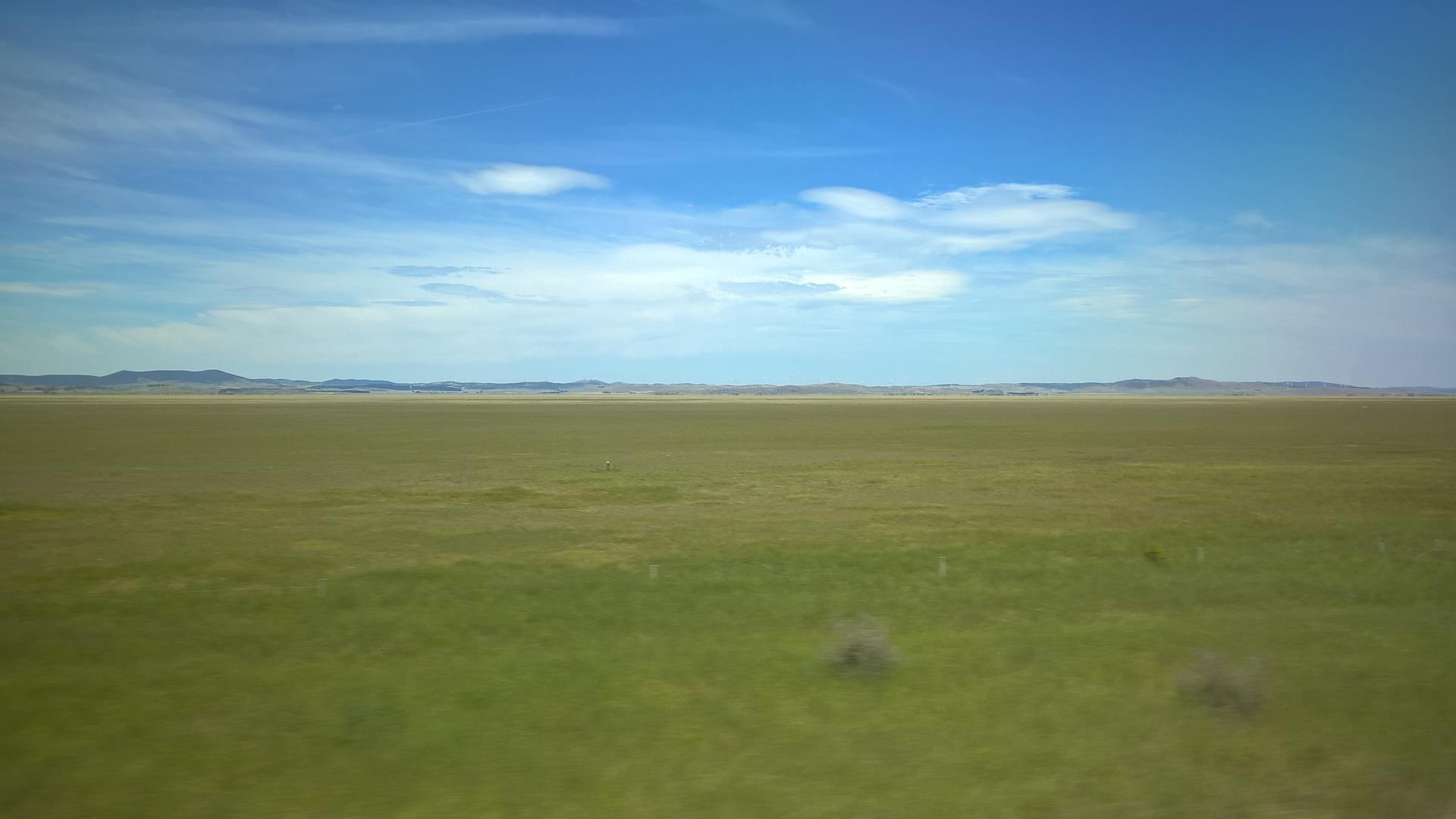 Auf dem Weg nach Canberra: Die Landschaft ist anders als ich erwartet hatte